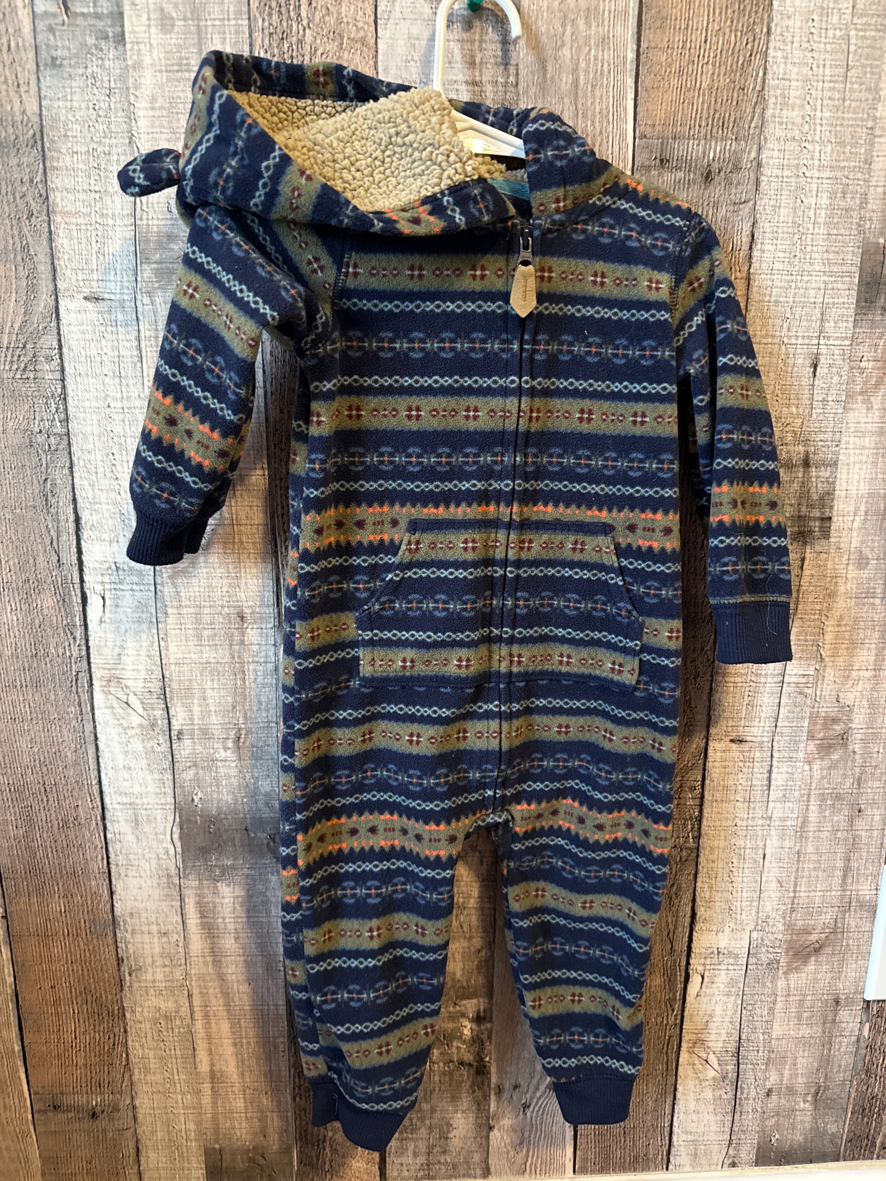 12 month fleece romper
