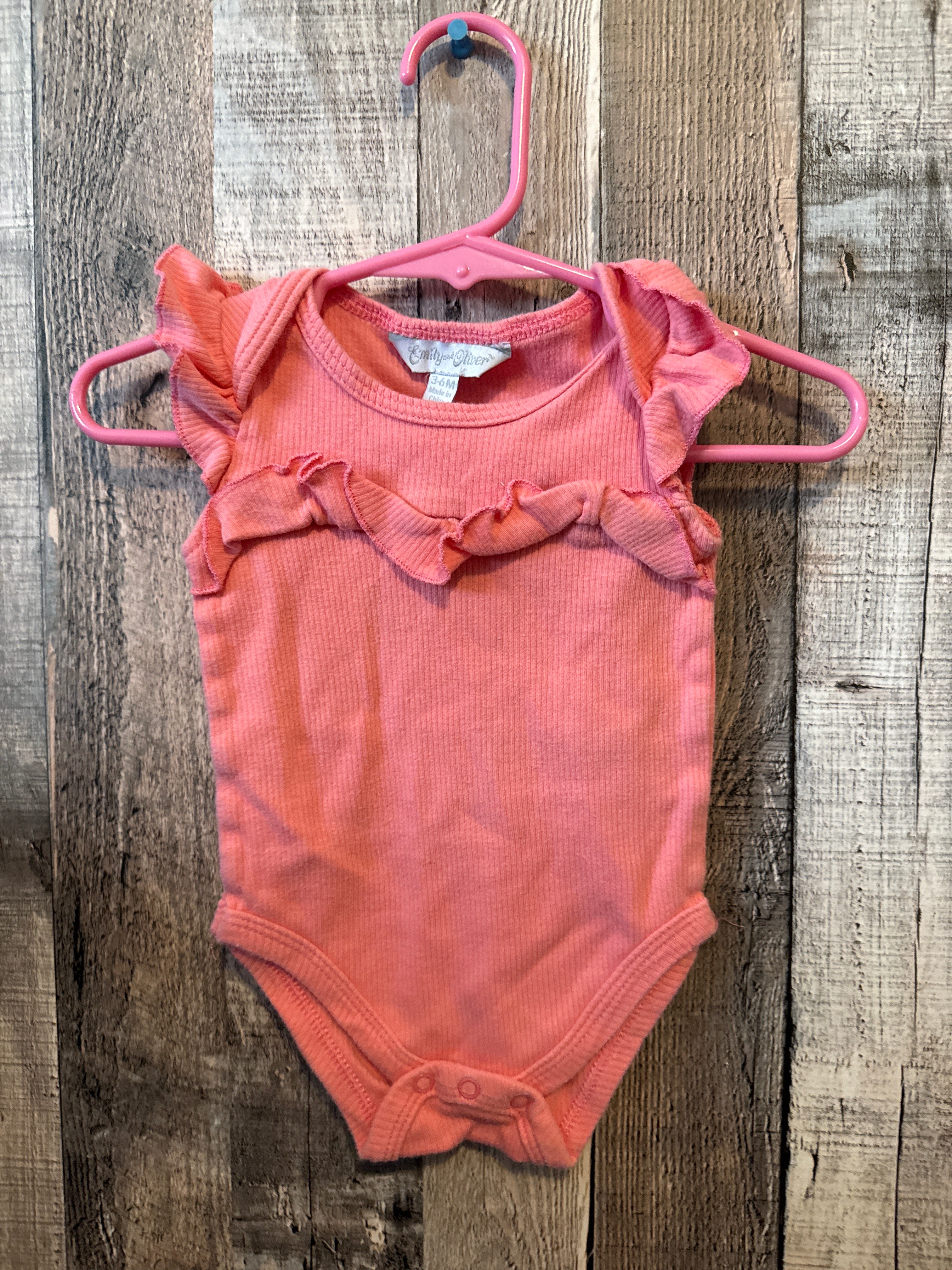 Emily and Oliver 3-6 Month Onesie