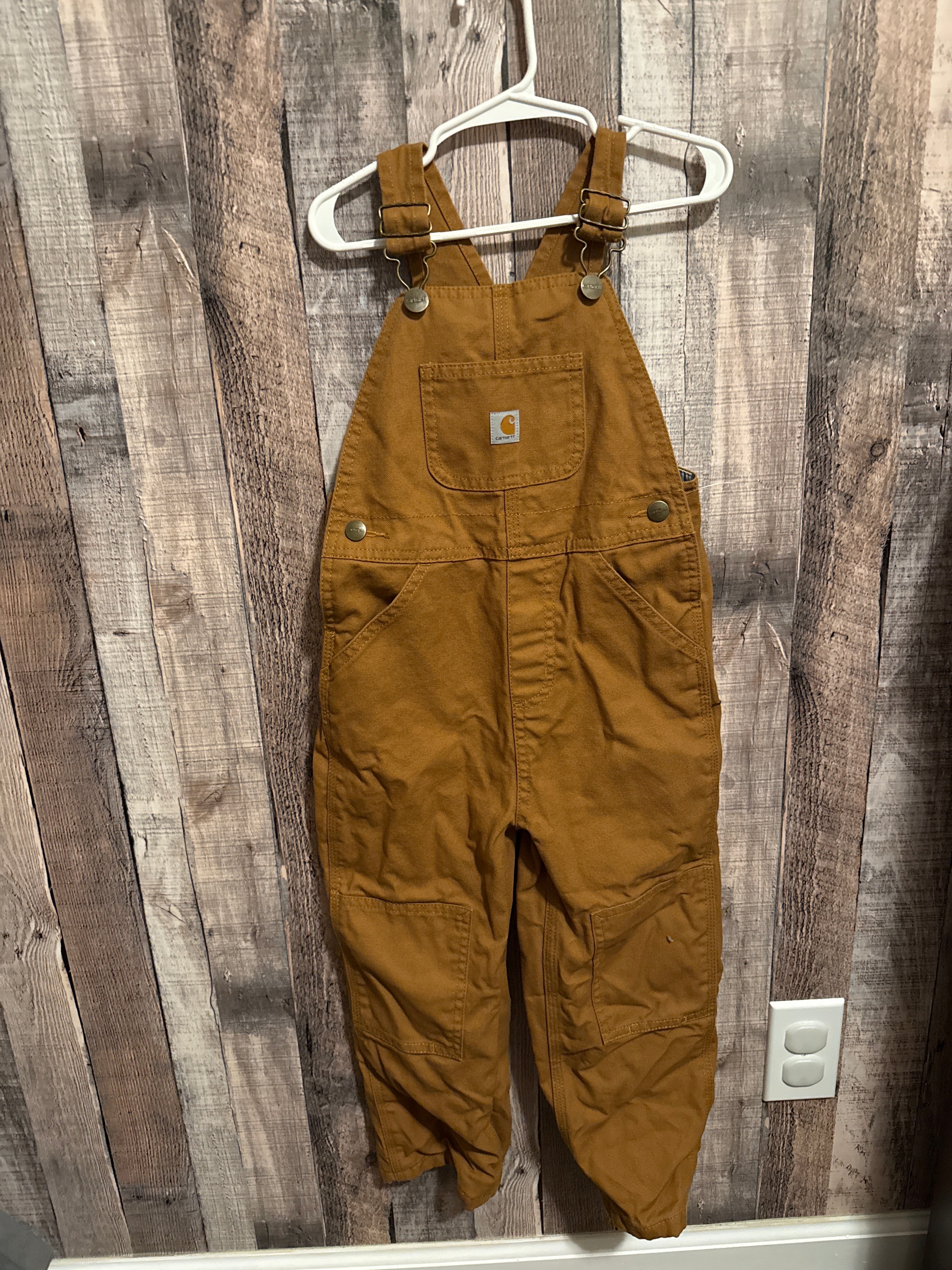 4T Flannel Lined Overalls