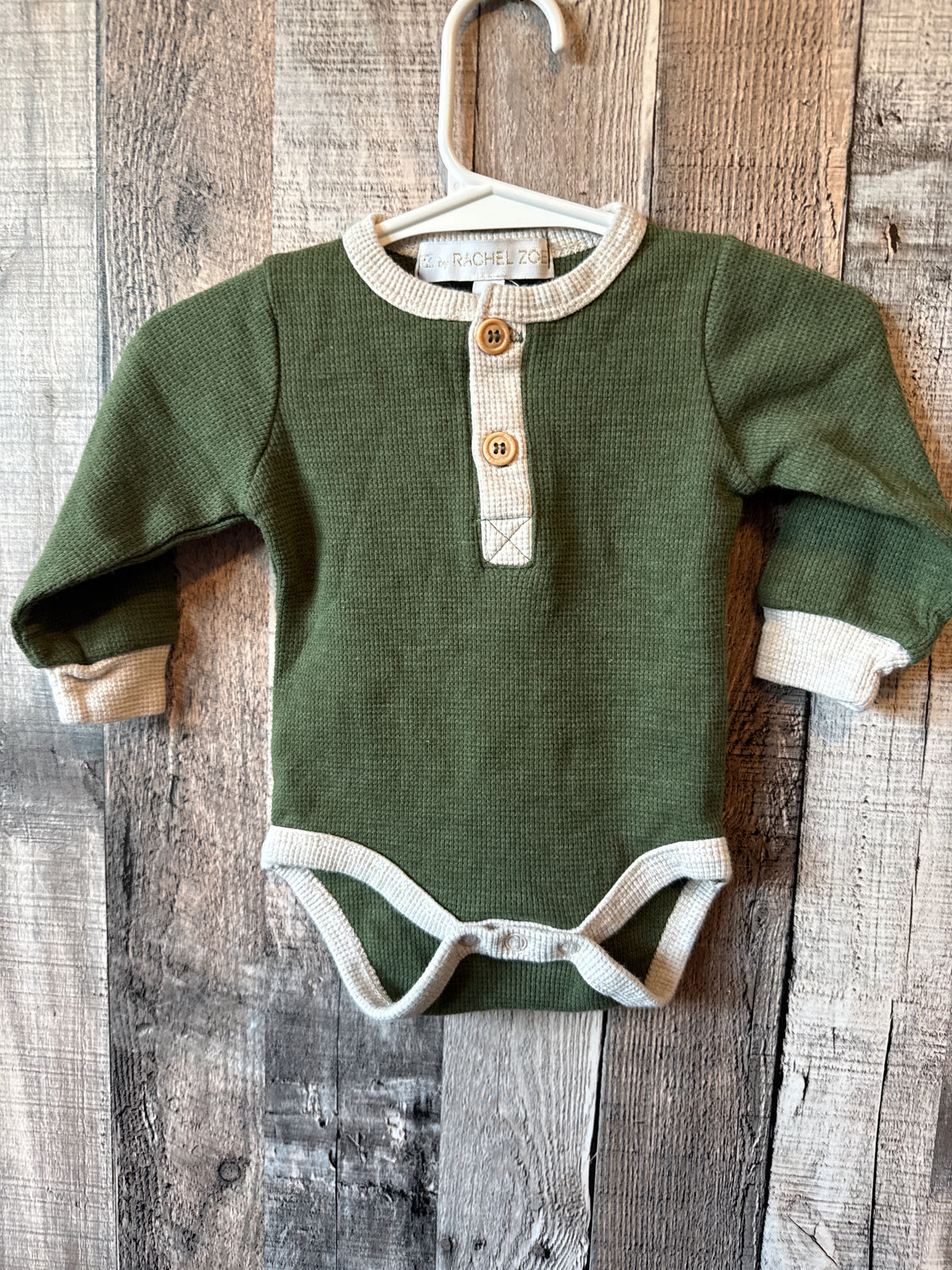 Rachel Zoe 0-3 month long sleeve onesie