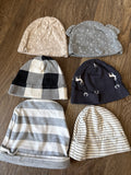 6 infant hats
