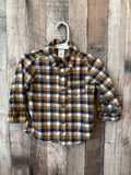 12 month flannel button up