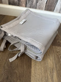 Breathable mesh crib bumper