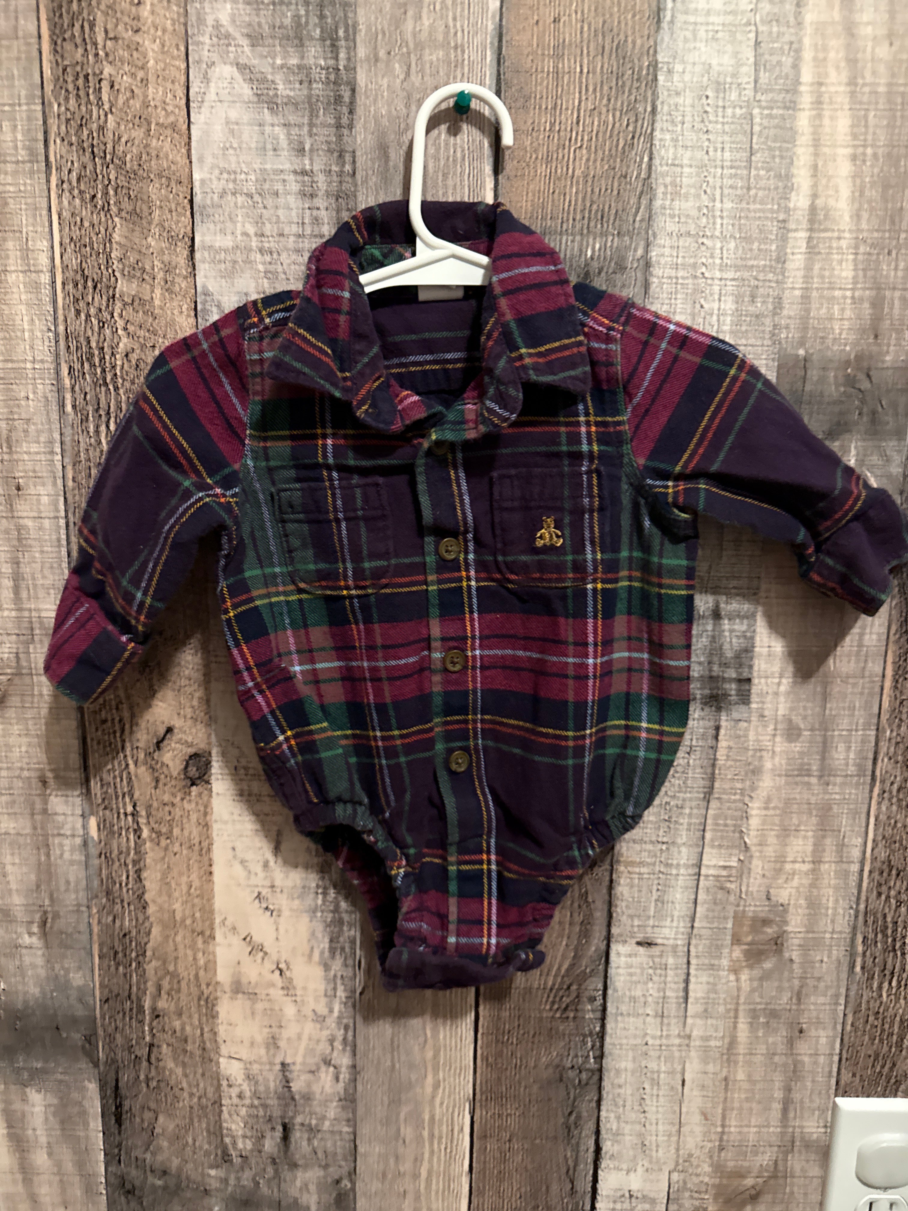 3-6 month button up