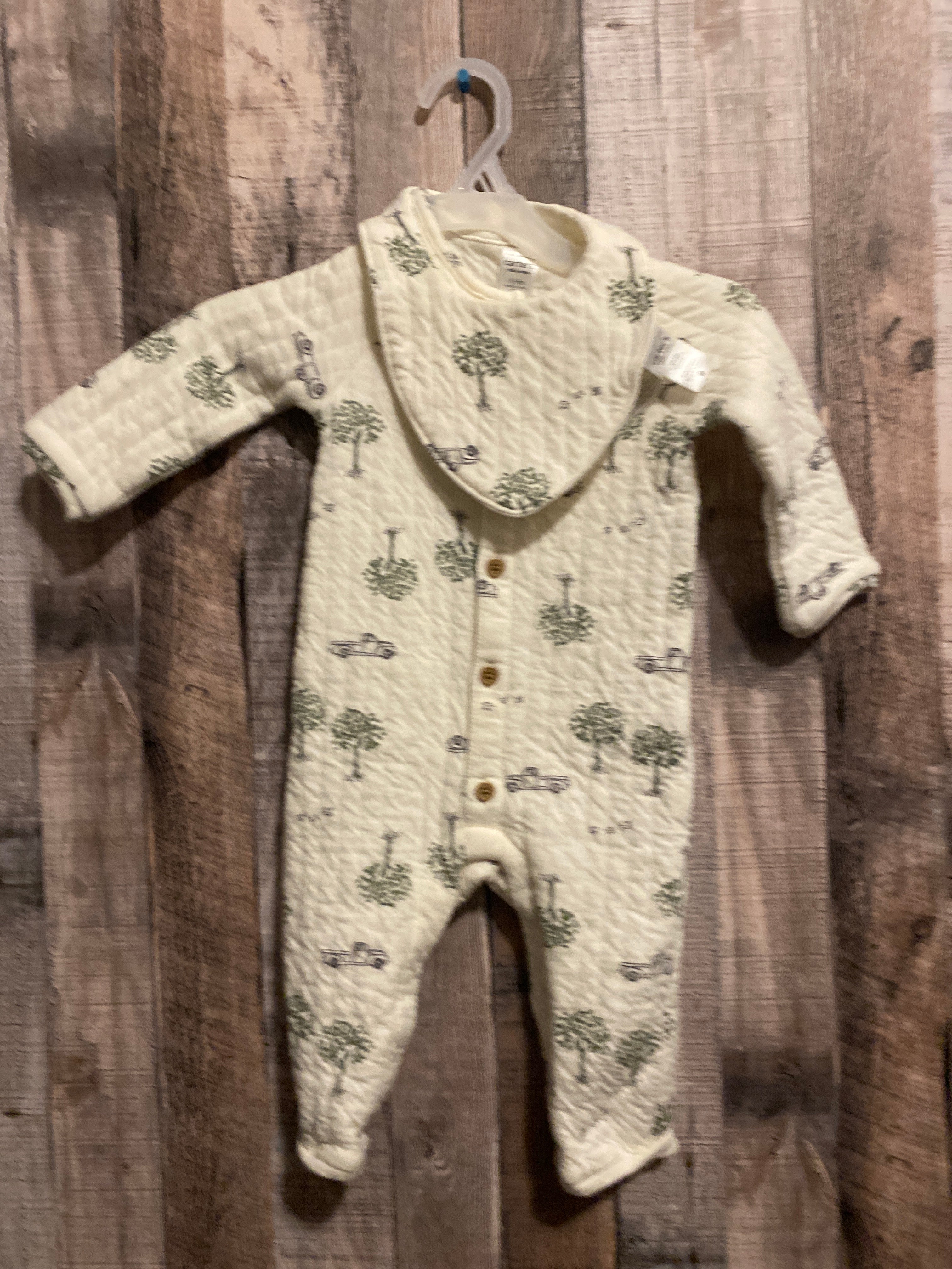 6-9 Month Romper With Bib