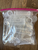 Medela milk storage with lids