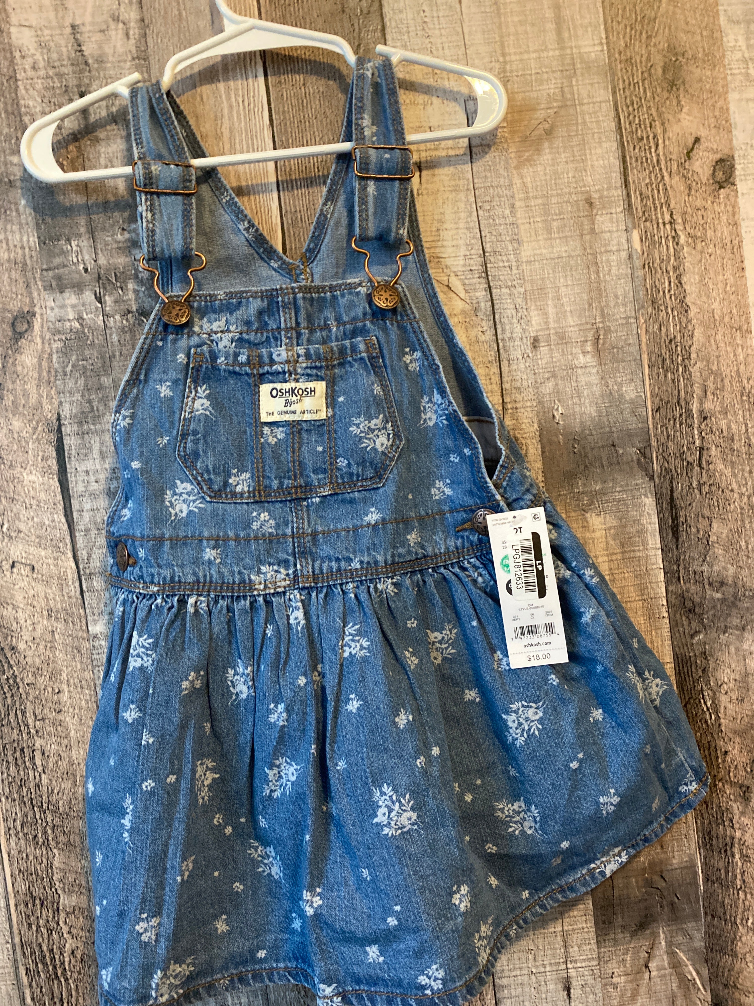 2T NWT Overall Dress