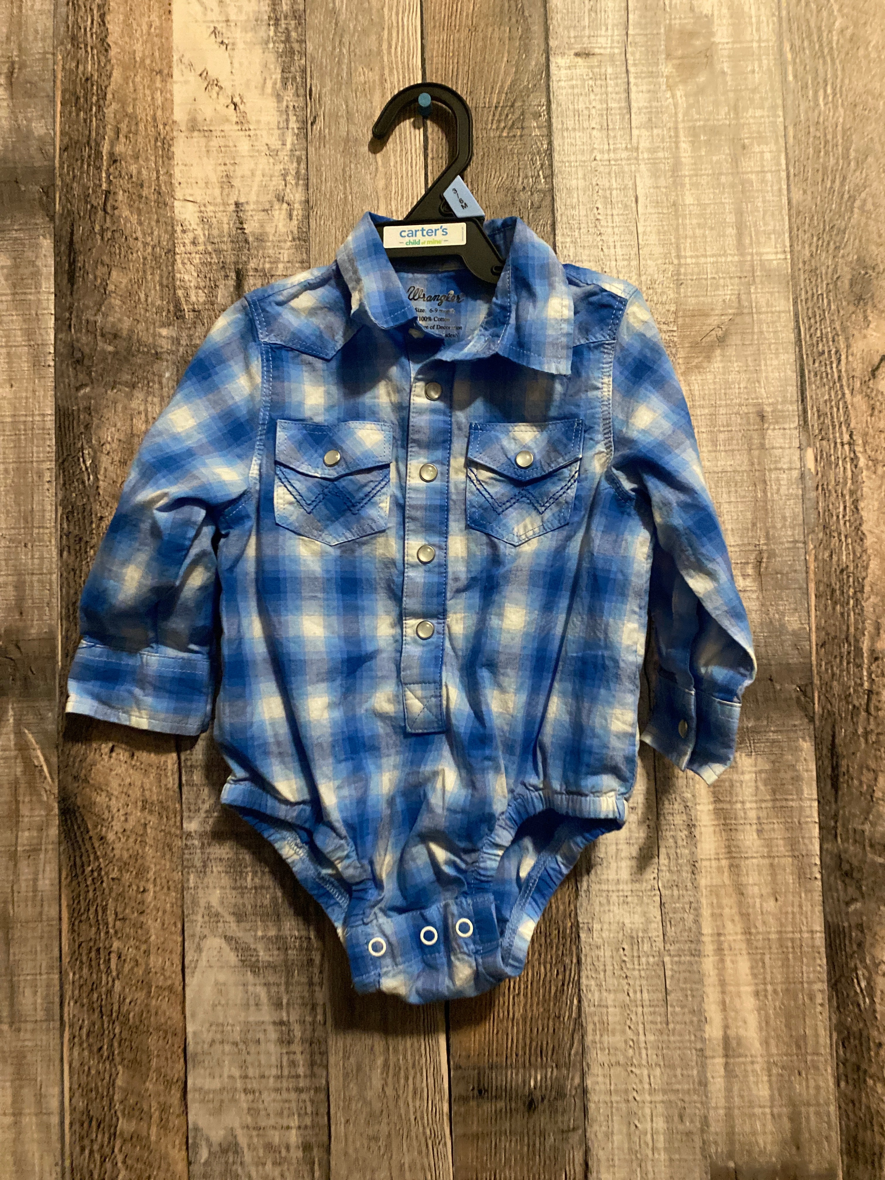 6-9 Month Pearl Snap Onesie