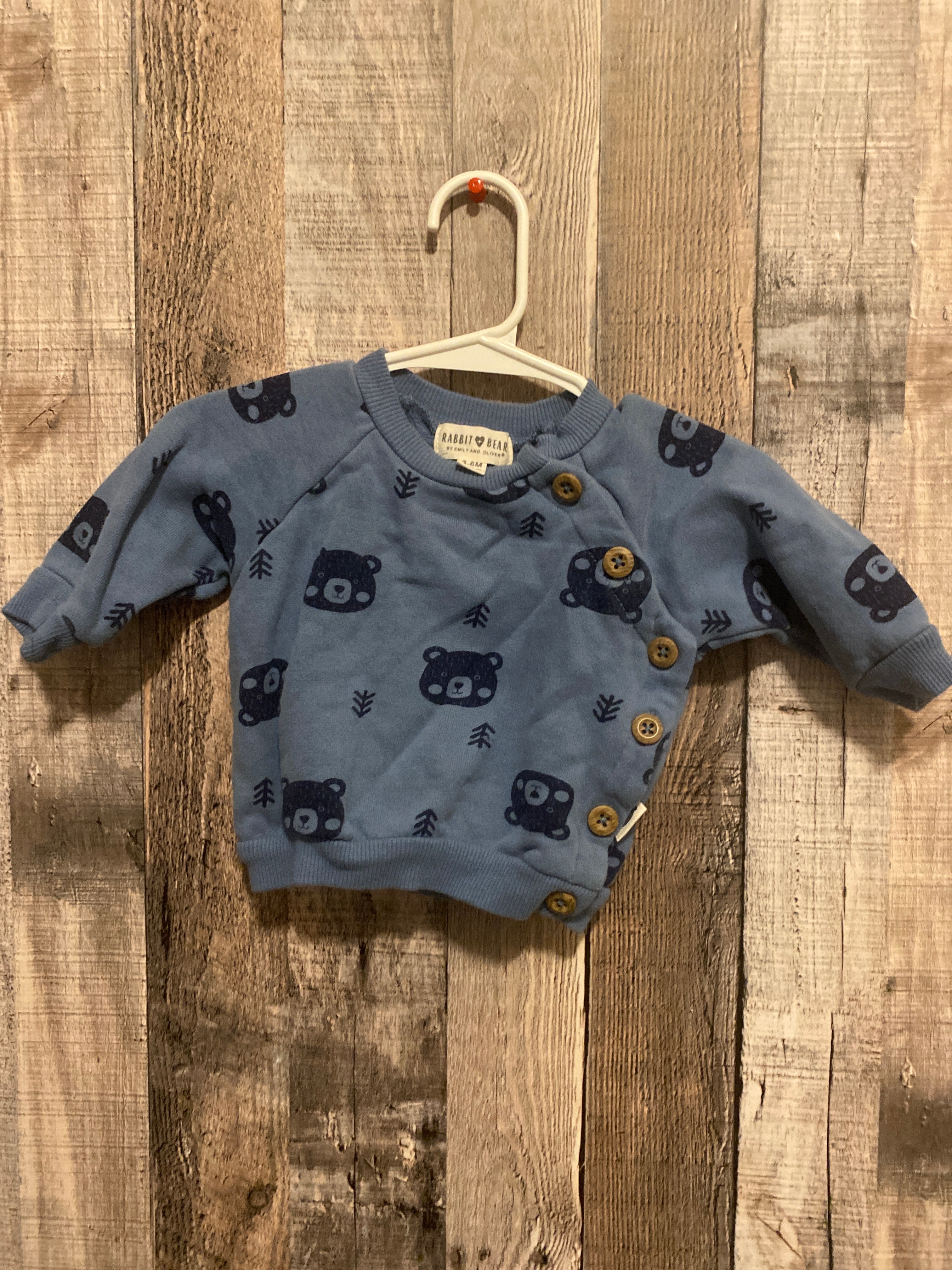 Rabbit+Bear 3-6 Month Sweat Set